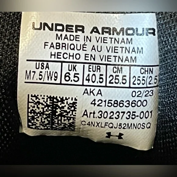 Under Armour Reign Lifter Training Shoes 3023735-001 Black Mens Size 7 & 7.5 NEW - Picture 10 of 10